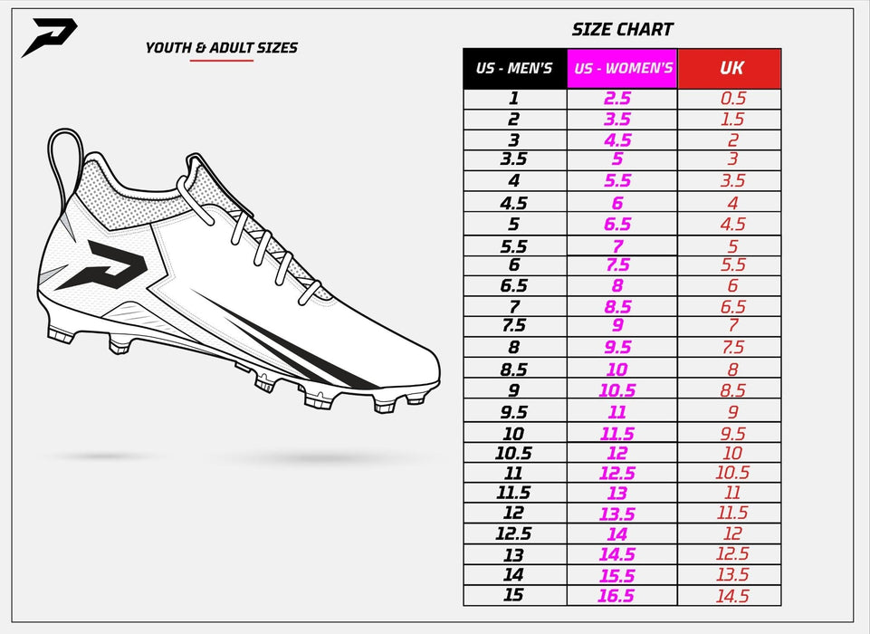 Batman Youth Football Cleats - Velocity 2.0 by Phenom Elite