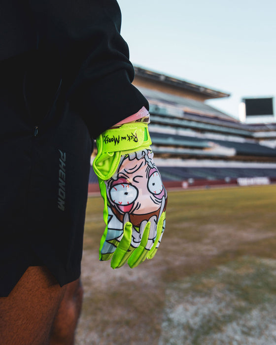 Rick and Morty Football Gloves - VPS1 by Phenom Elite