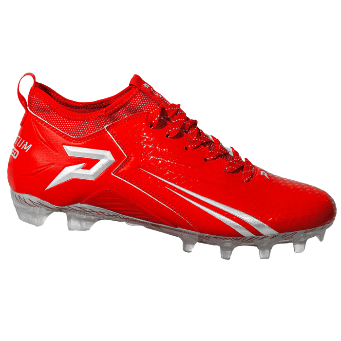 Quantum Speed Football Cleats Red Team Colors Rocksolid