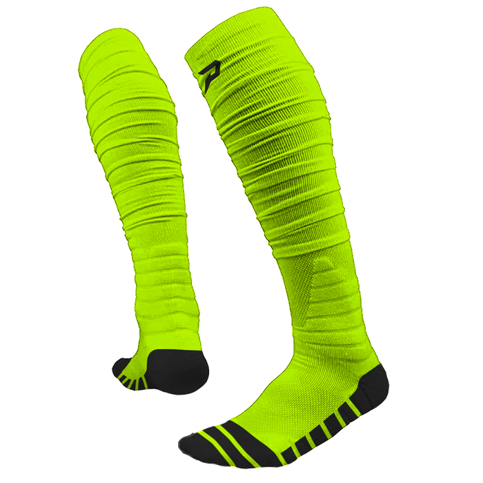 Phenom Elite Quantum Knit Extra Long Padded Scrunch Socks Team Col Rocksolid