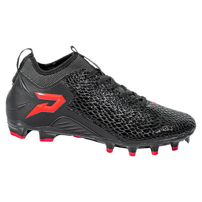 Quantum Speed: Football Cleats Black Cobra Skin — Rocksolid