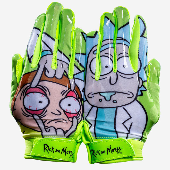 Rick and Morty Football Gloves - VPS1 by Phenom Elite