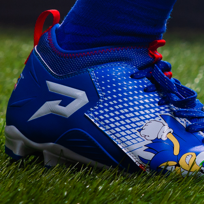 Sonic the Hedgehog Football Cleats Quantum Speed by Phenom Elite Rocksolid