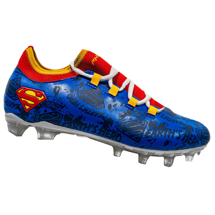 Superman Youth Football Cleats Velocity 2.0 by Phenom Elite 5.5Y