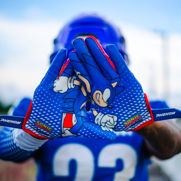 Sonic the Hedgehog Football Gloves - VPS5 by Phenom Elite